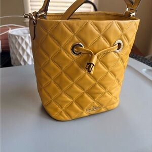 Kate Spade Mustard Quilted Shoulder Bag